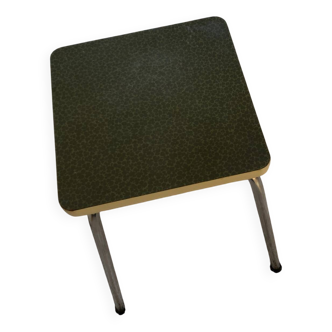 Vintage khaki formica stool