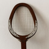 Palm, teak and mahogany game racket