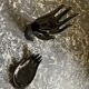 Black ceramic binge hand and cup 1970