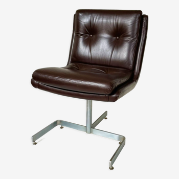 Fauteuil en cuir par Raphael Raffel, France, vintage 1970