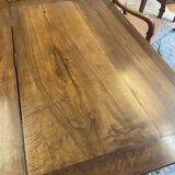 Walnut leaf table, Jacob legs
