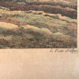 LACROIX of MARSEILLE. The Cascade of Tivoli, 1760. Enhanced etching.