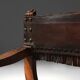 Chaise de trône néo-Renaissance antique, France, années 1890.