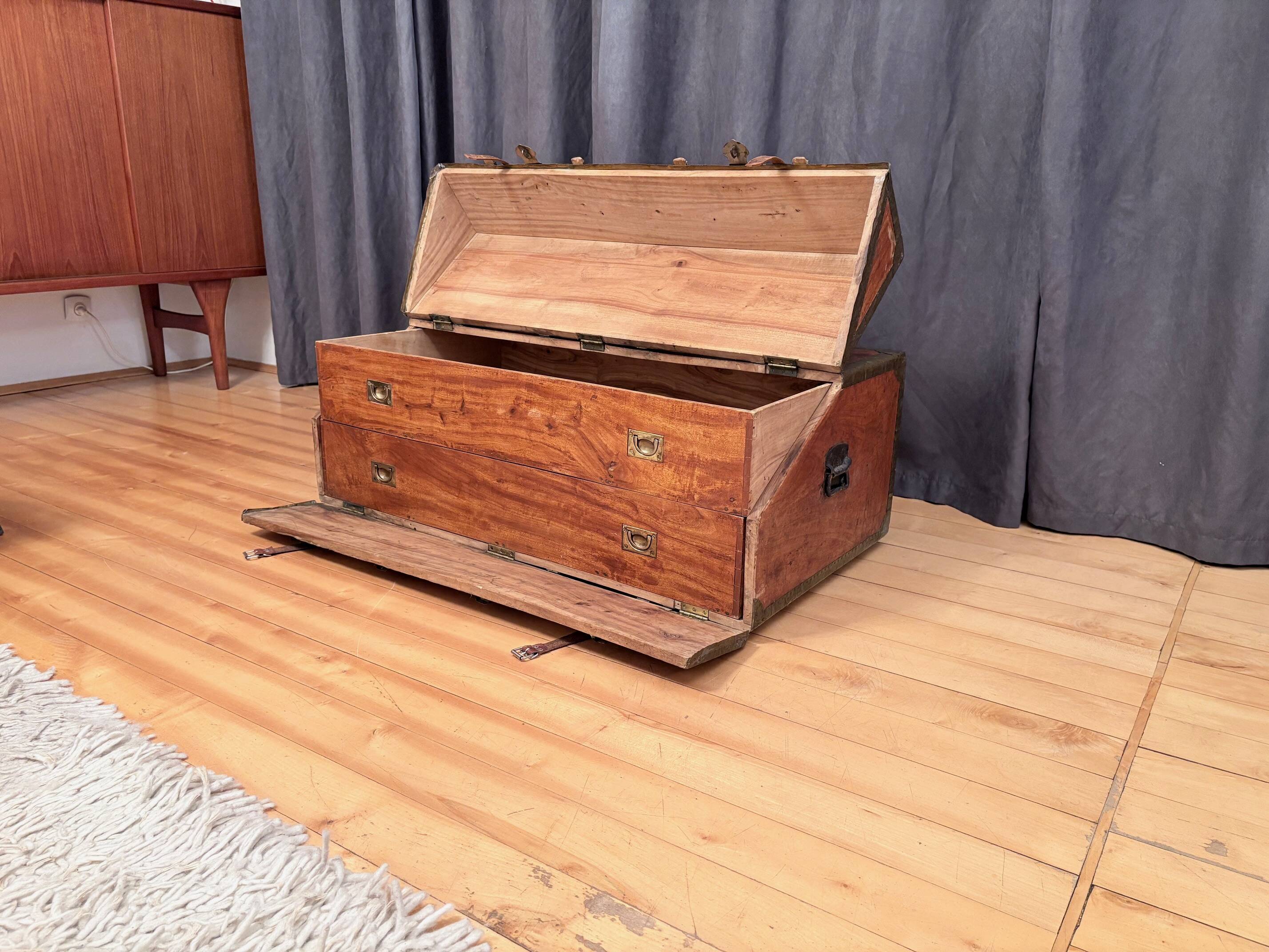 French officer's cabin trunk, mid-19th century