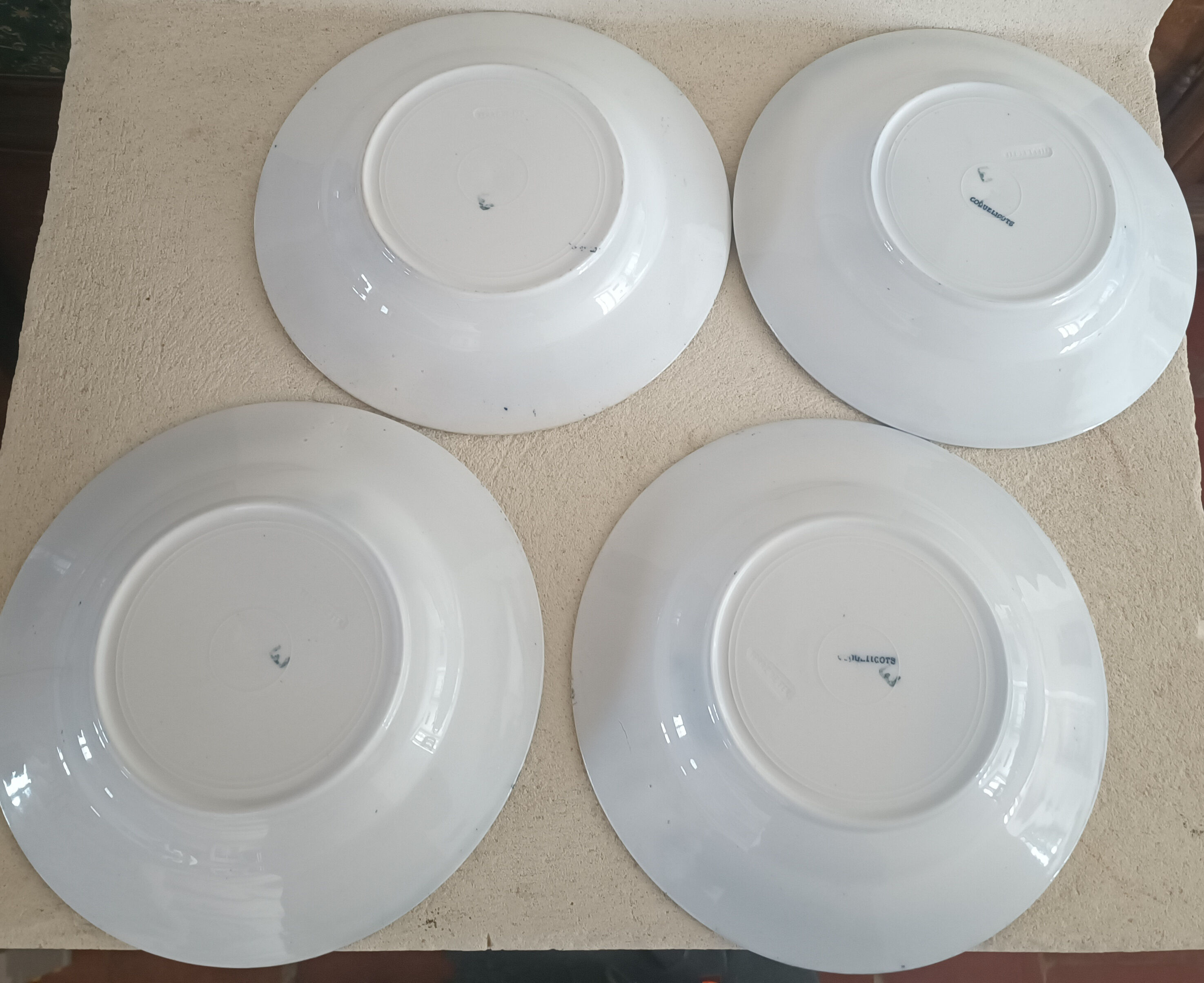 Onnaing iron earth service, plates, salad bowl and sausage maker