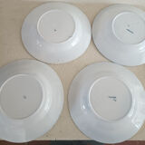 Service terre de fer Onnaing, assiettes, saladier et saucière