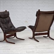 1970s, Norwegian design by Ingmar Relling, model "Siesta", leather.
