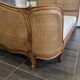Lit corbeille cannage style Louis XV