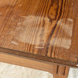 Parisian table pitchpin desk 1 drawer 1900