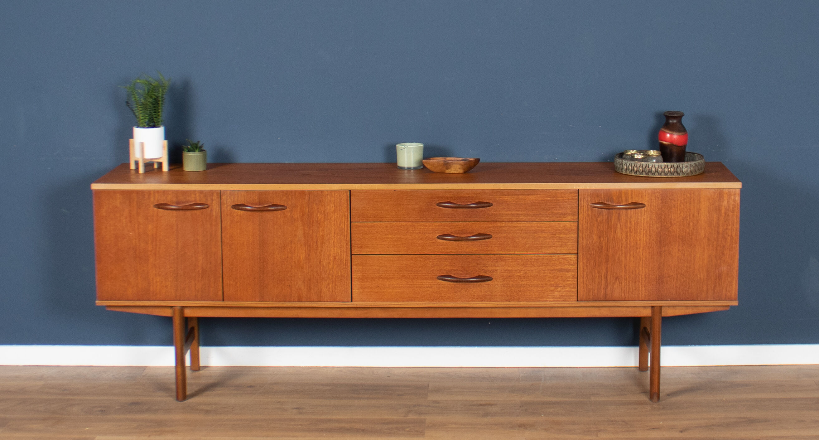 Retro teak 1960s avalon long mid century sideboard