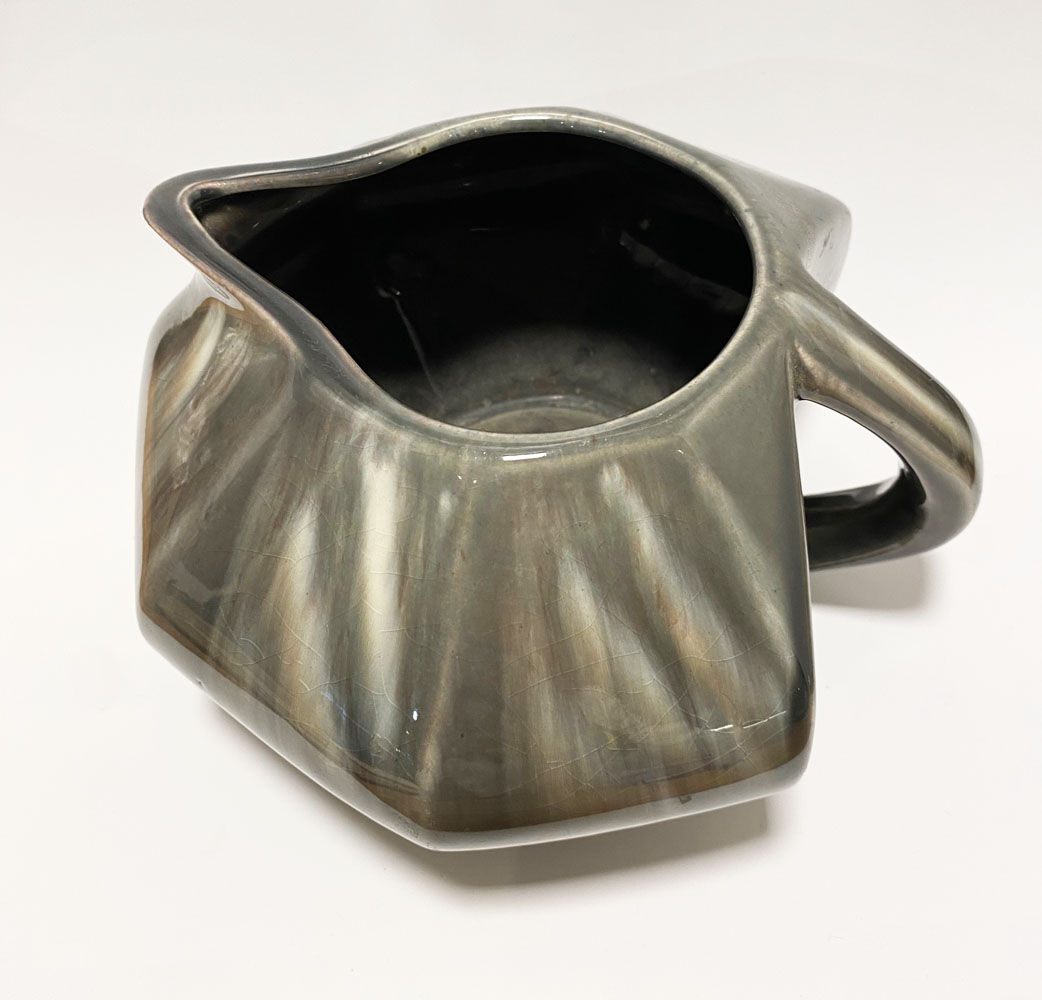 Ceramic pitcher signed Elge