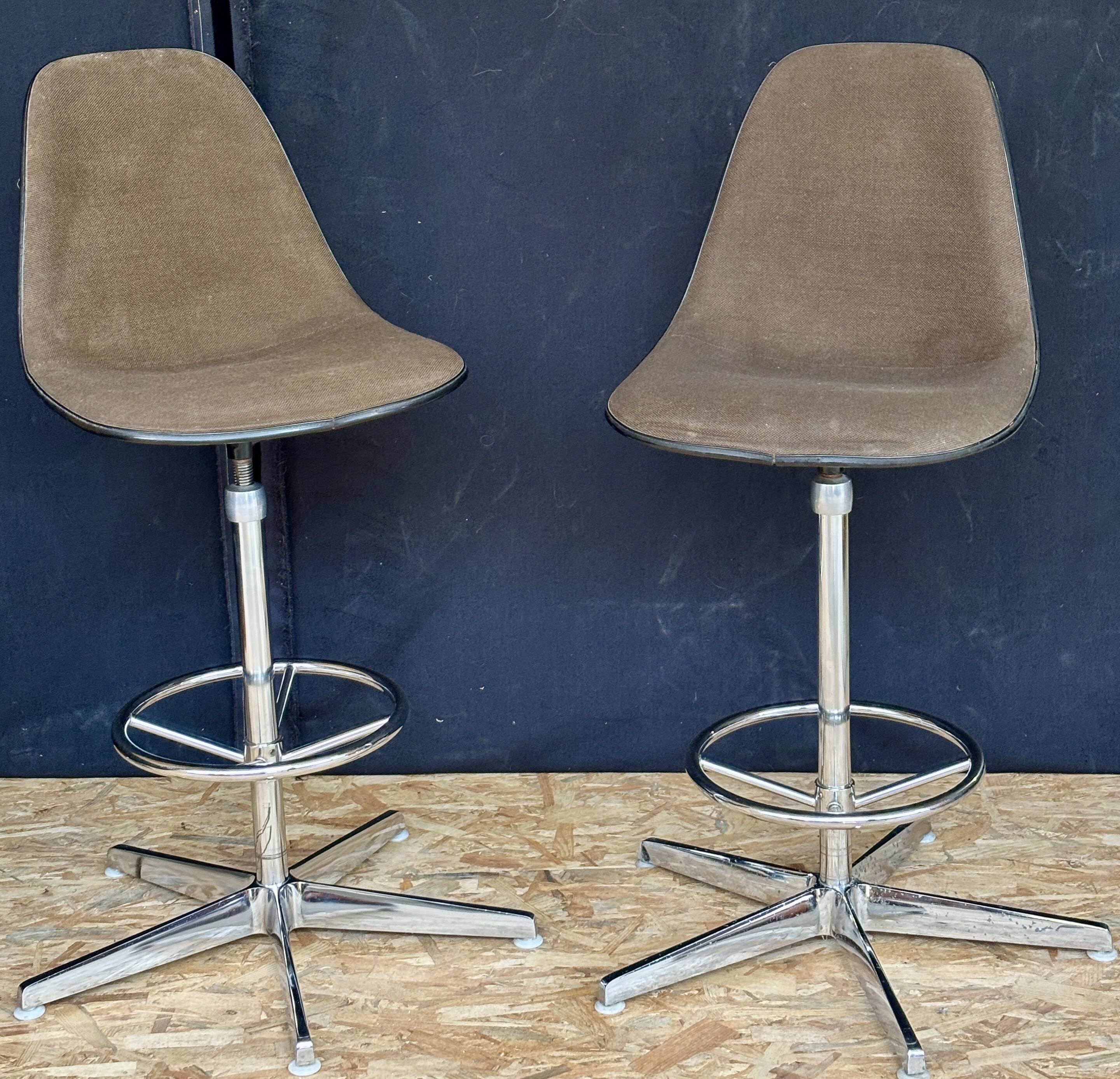 Pair of Eames high stools for Herman Miller – circa 1970