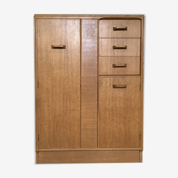 Armoire de gentleman  vintage en chêne