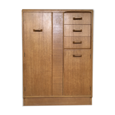 Armoire de gentleman  vintage en chêne