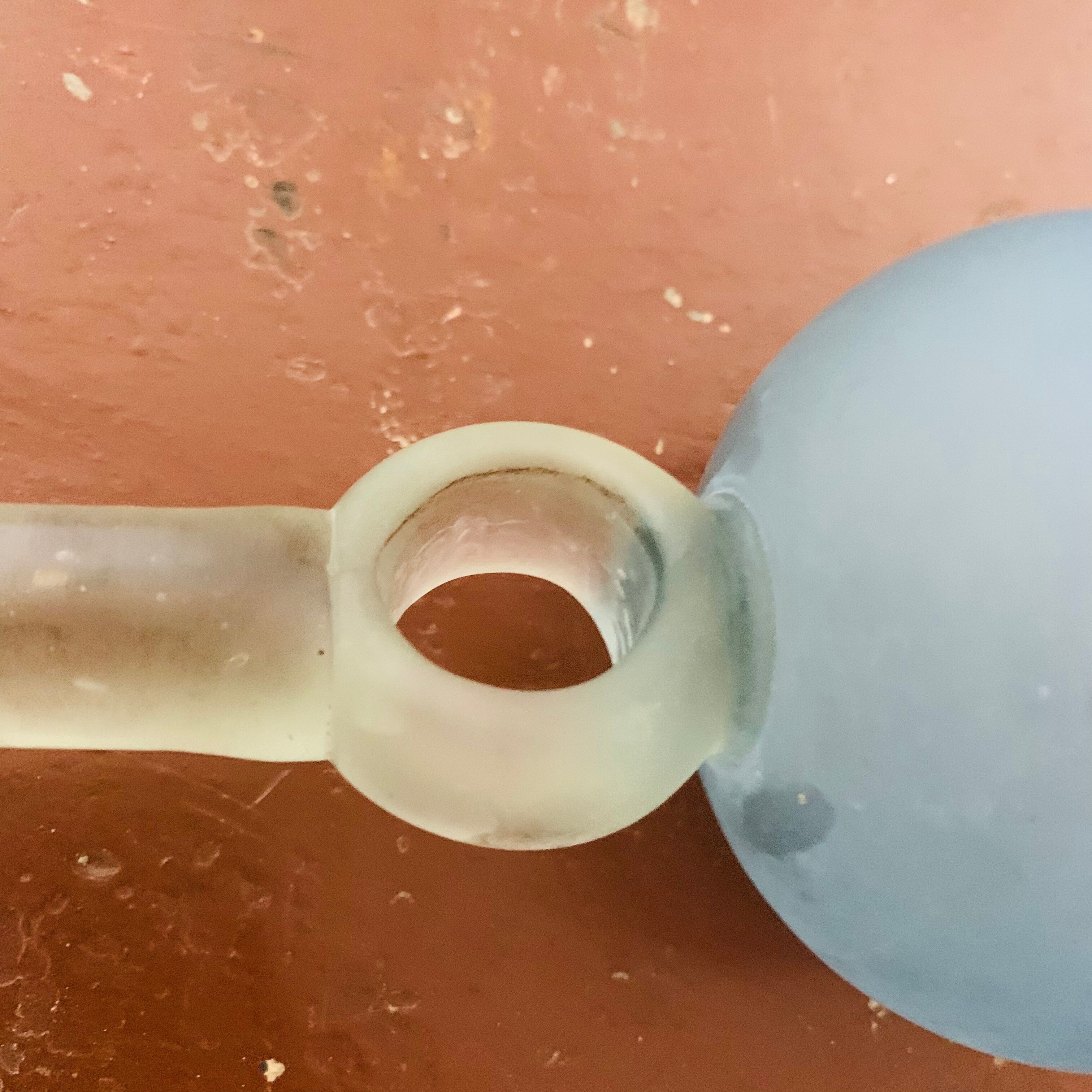 Set of 6 glass paste stemmed glasses