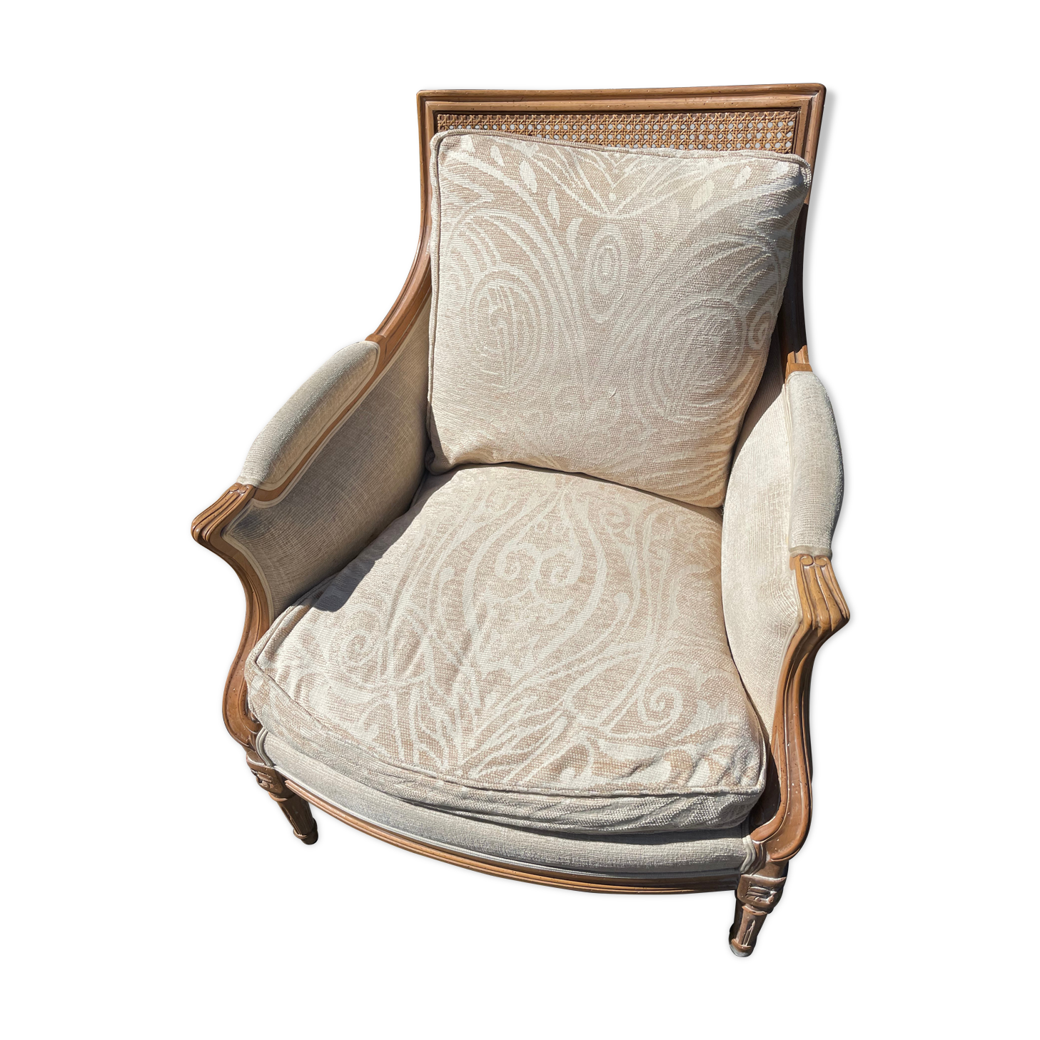 Armchair cannage Roches Bobois