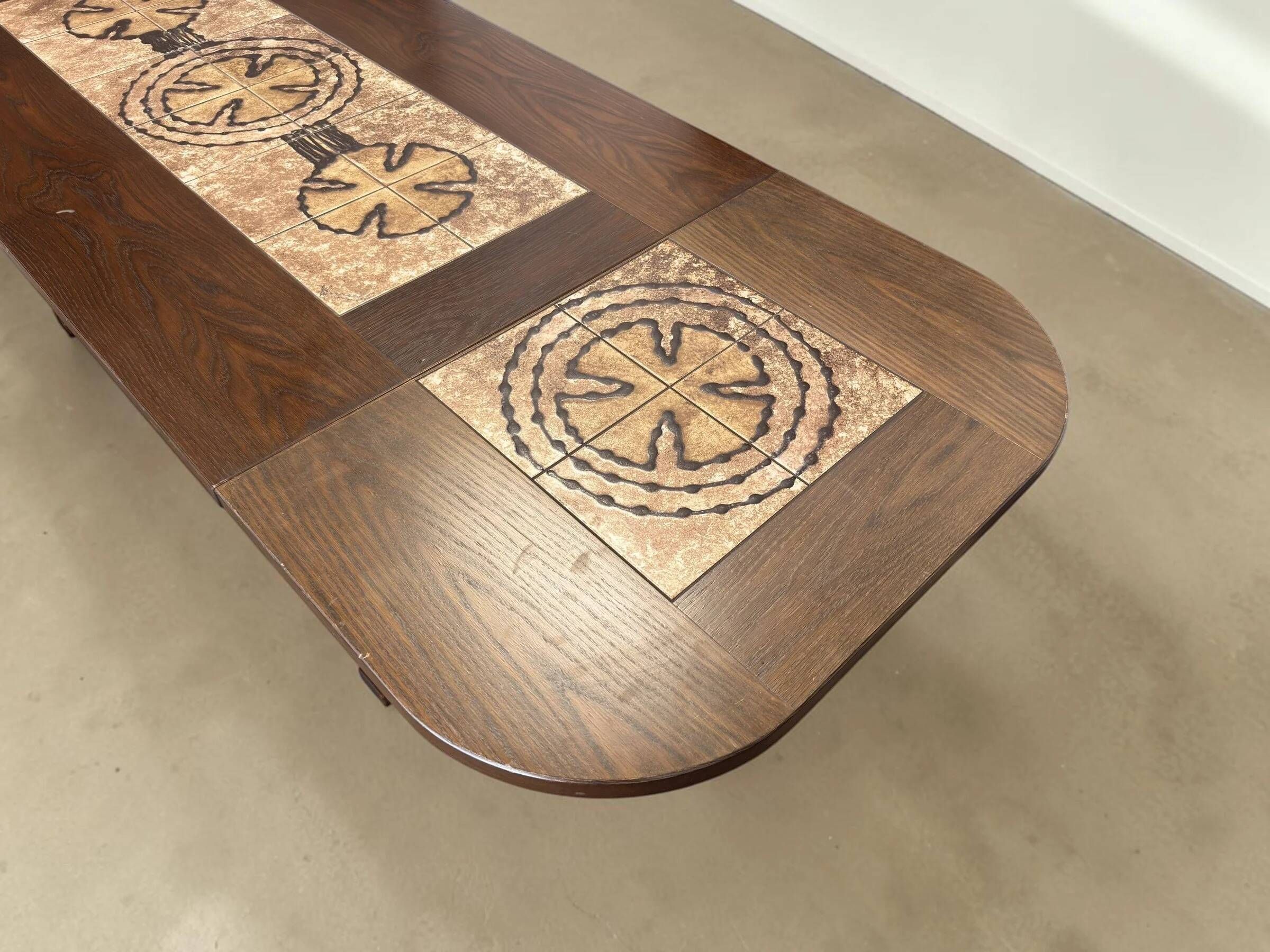 Table à manger danoise extensible de Poul Poulsen pour Ganso Møbler