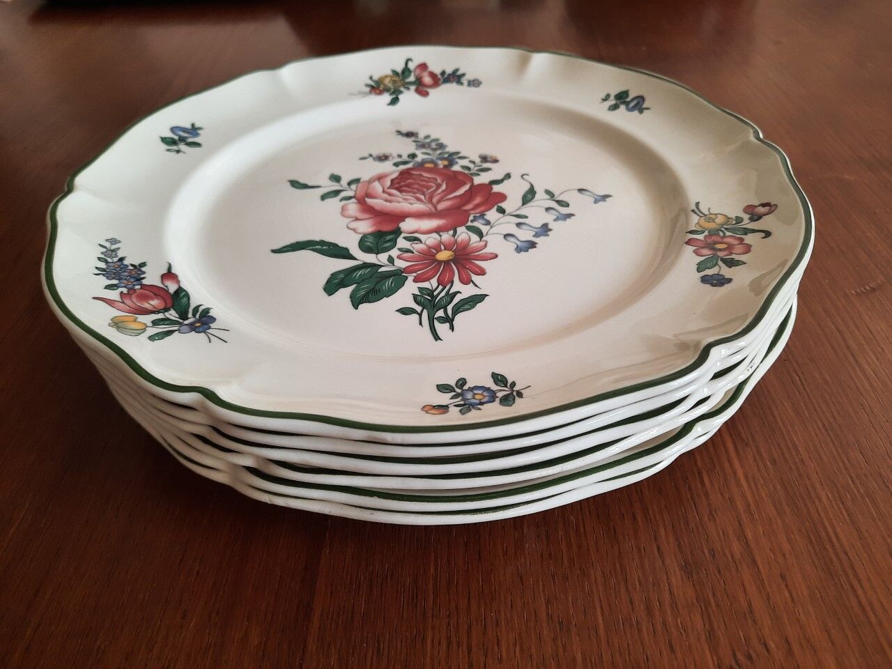 6 old plates Villeroy & Boch