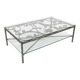 Wrought iron coffee table – Old Parisian balcony railing