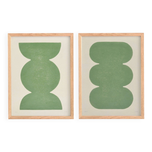 duo de peintures abstraite