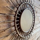 Rattan mirror