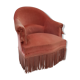 Fauteuil crapaud rose