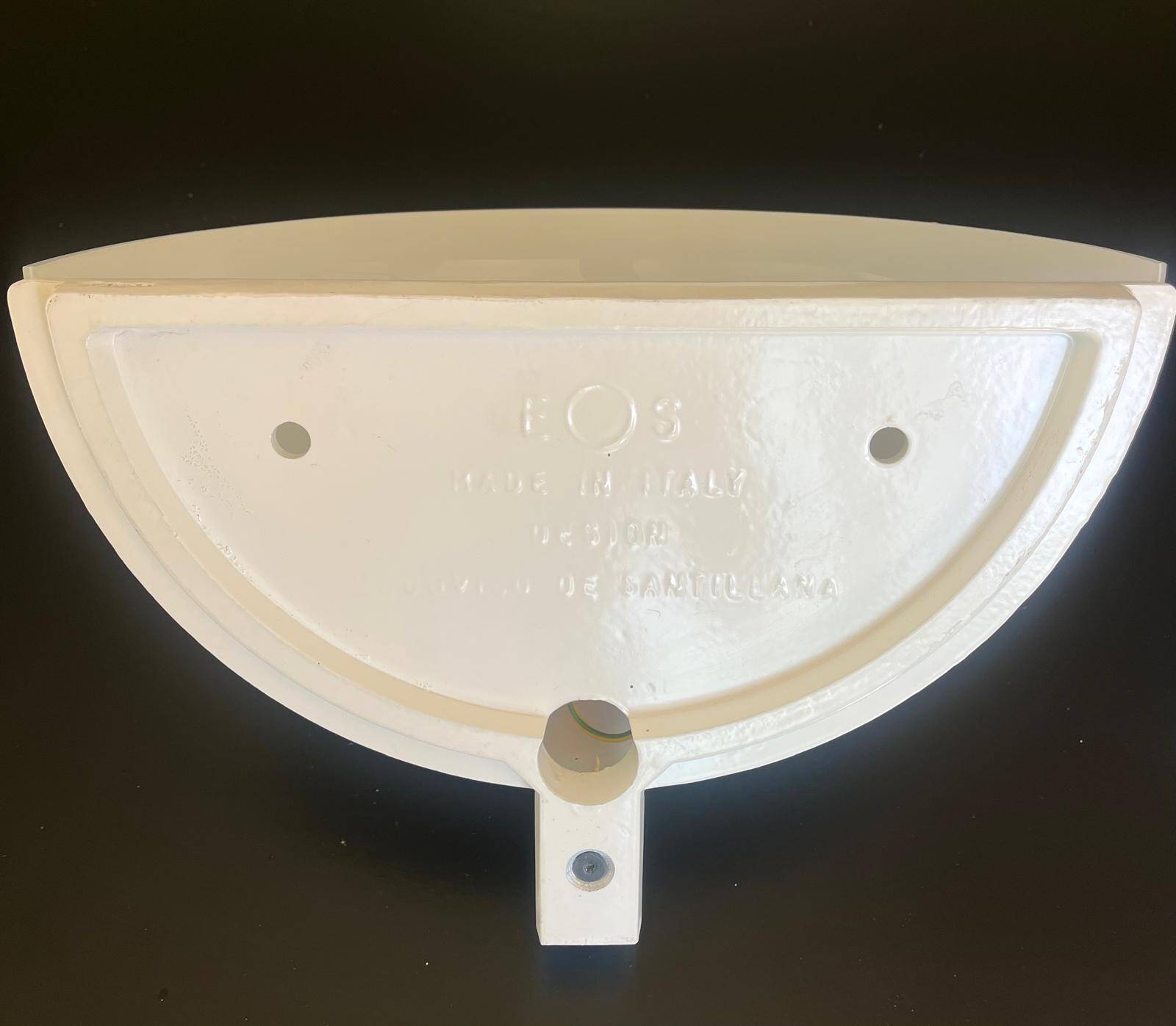 2 Murano wall sconces designed by Ludovico Diaz de Santillana, Italian blown glass.