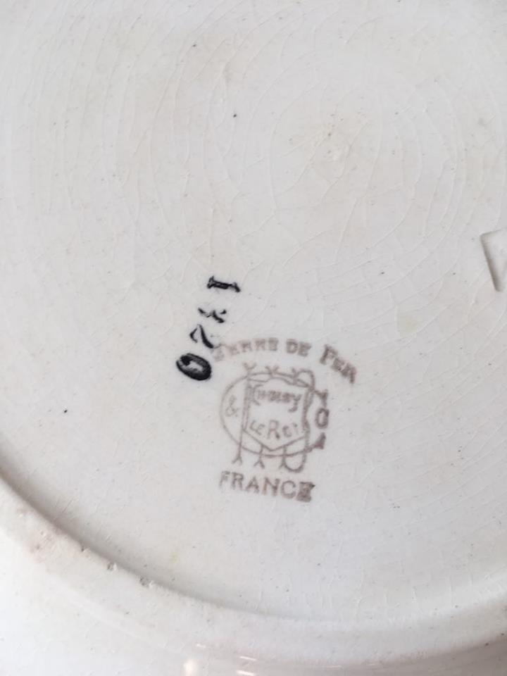 Six dinner plates Earth iron Choisy the King