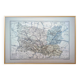 Carte de l'Oise, 1889. Authentique Vintage.