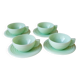 Tasses Art-deco en opaline