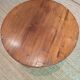 Art deco style solid wood double top side table