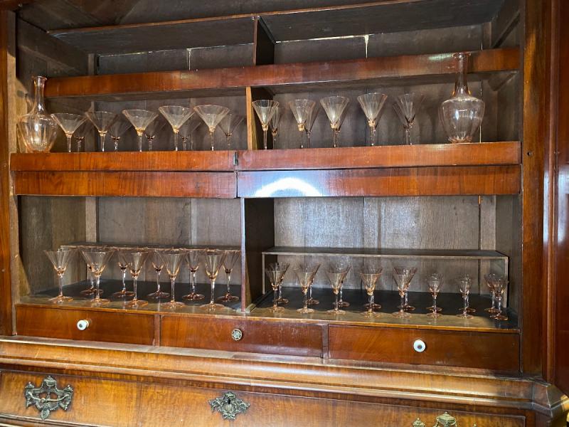 Pink salmon color glasses service, venice