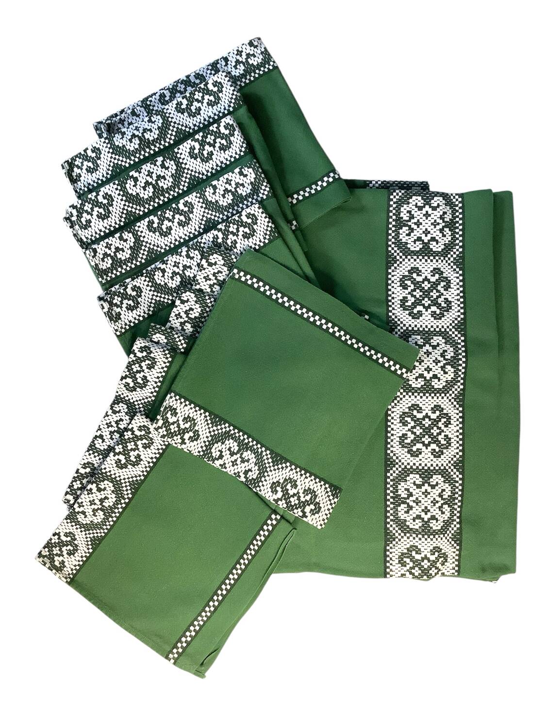 Tablecloth set and 11 napkins – Basque-inspired table linen