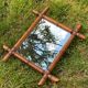 Vintage bamboo mirror