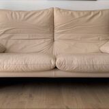 Cassina leather Maralunga sofa