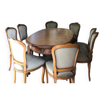 Ensemble table +8 chaises