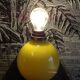 Lampe boule verre 1980