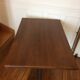 Metal and wood dining table