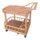 Vintage rattan wicker bar dessert table