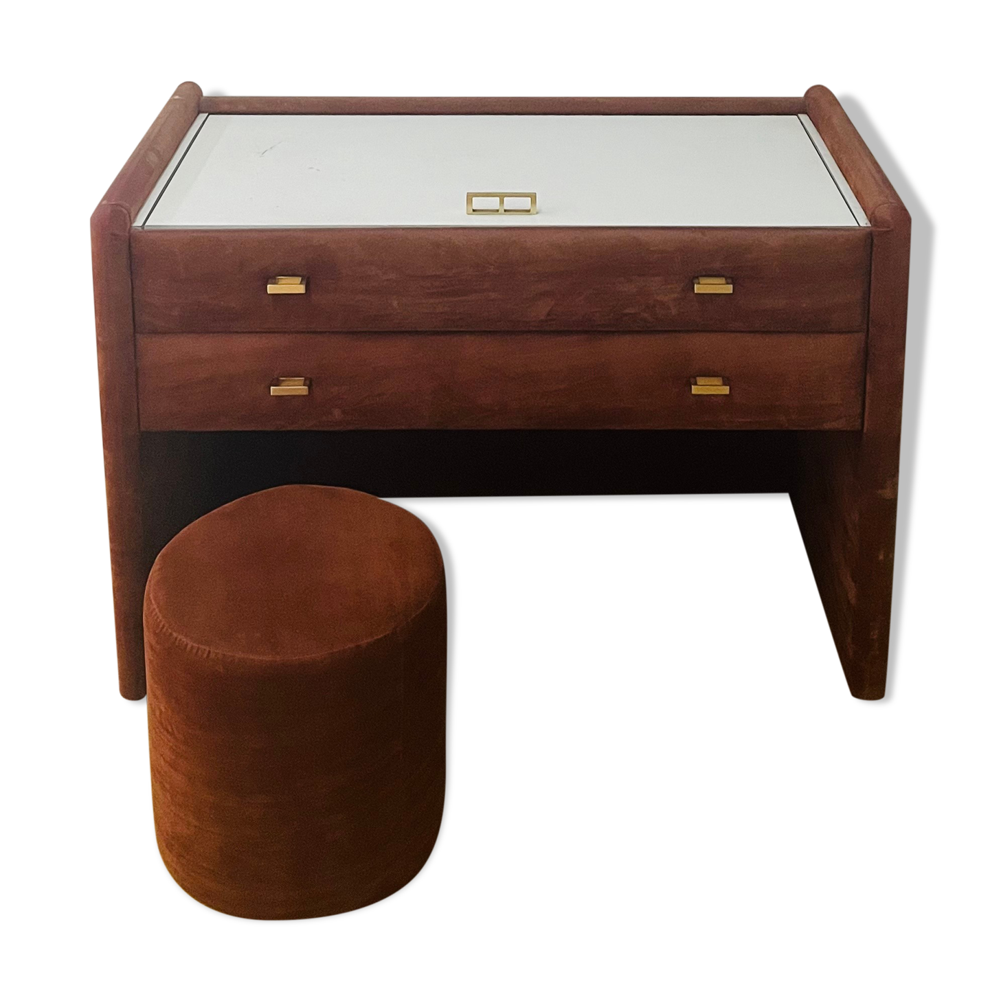 Velvet dressing table from the 70s