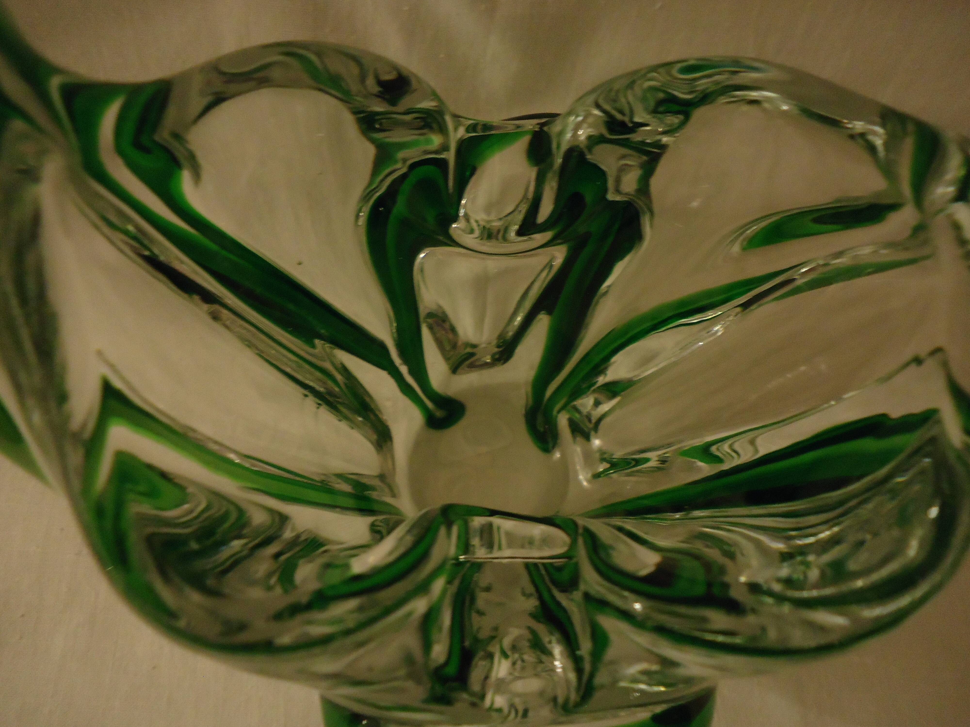 Crystal ashtray bowl in Murano style