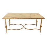 Jansen or Ramsay coffee table, 1940s/1950s, onyx and bronze