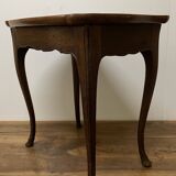 Cabaret table in walnut and oak from the end of the 19th century