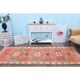 Vintage Turkish Hand-Knotted Wool Cotton Red Runner Rug 100x268