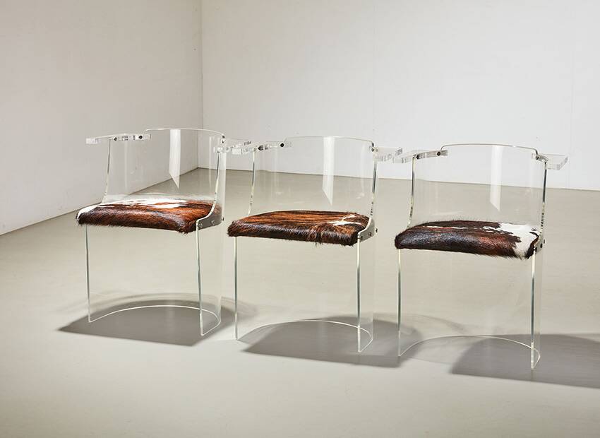 El Lissitzky Set of 3 D61 Chairs for Tecta Germany 1930s/1970s
