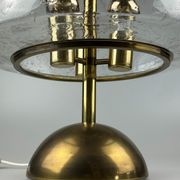 Lampe de table des années 60 des années 70 par Doria Leuchten Allemagne laiton de verre Space Age