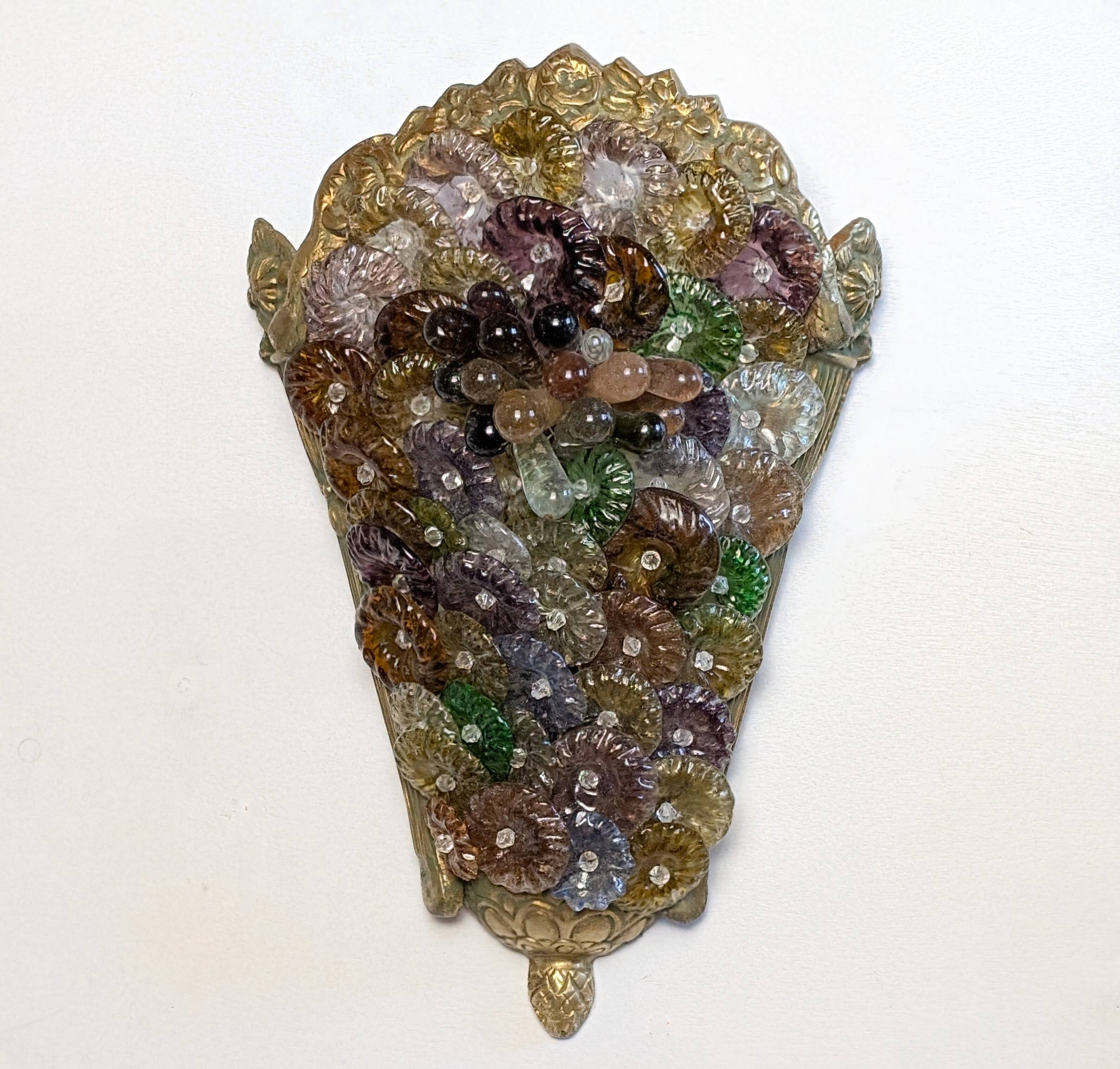 Pair of Art Deco Murano wall lights