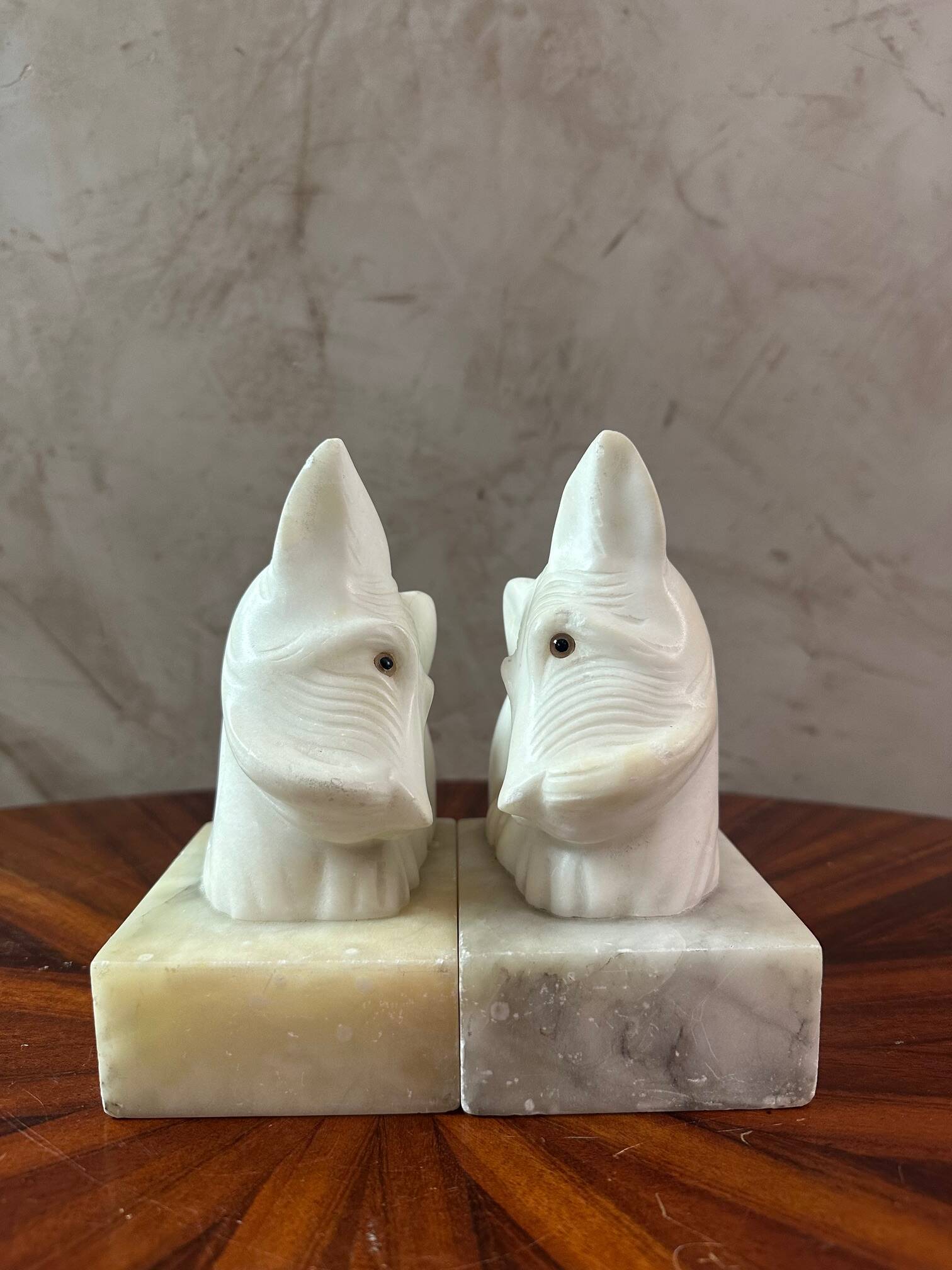 Paire de serre livres Fox terrier