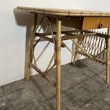 Vintage rattan desk