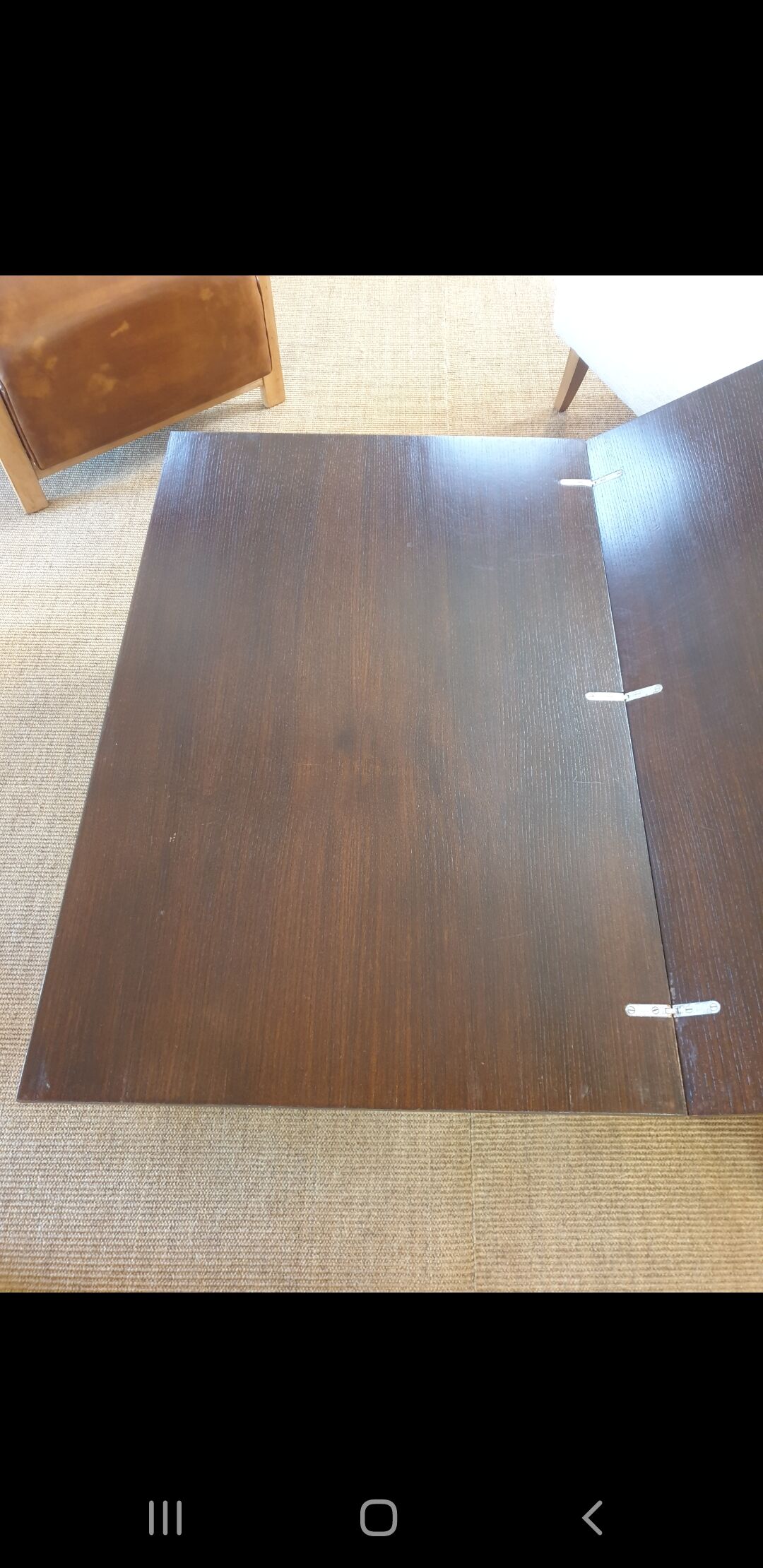 Table basse relevable vintage